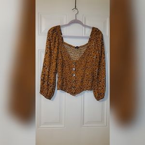 American eagle long sleeve crop top